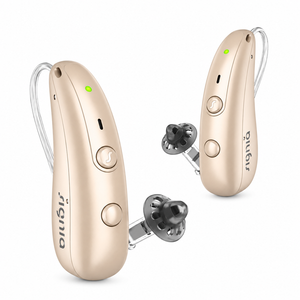 Signia Pure Charge&Go 5IX RIC Hearing Aids – 36 Channels, Rechargeable Bluetooth
