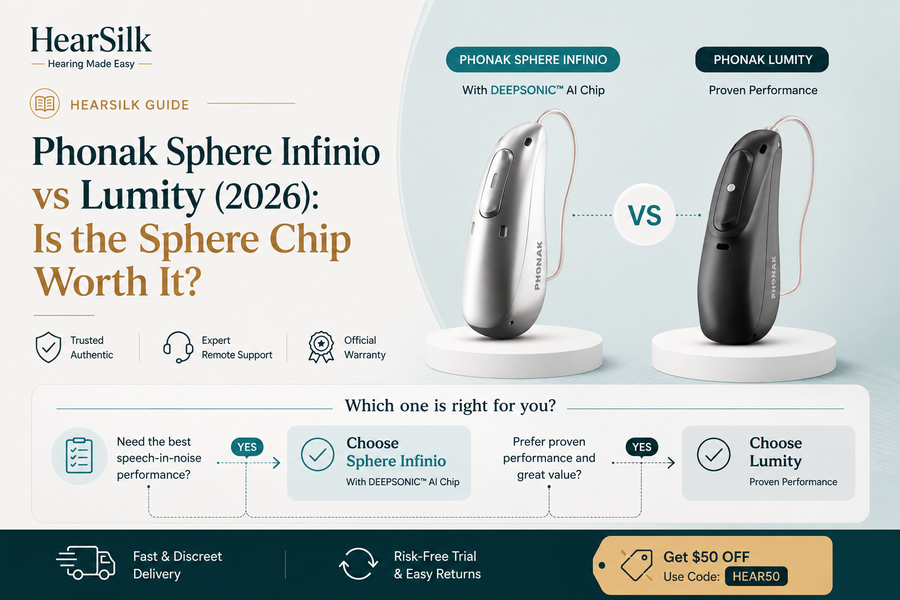 Phonak Sphere Infinio vs Lumity (2026): Is the AI Chip Worth It?