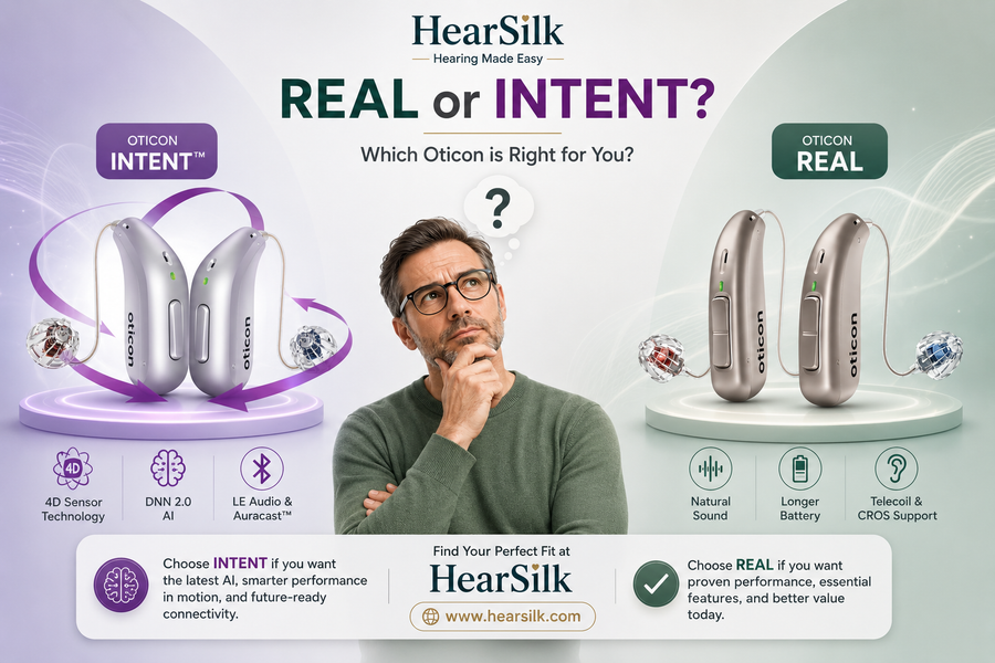 Oticon Real vs Oticon Intent: Buy the Newer Intent or Save on Real?