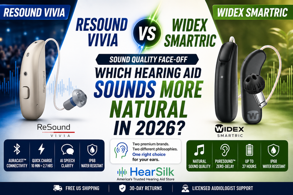 ReSound Vivia vs Widex SmartRIC: Sound Quality Face-Off (2026)