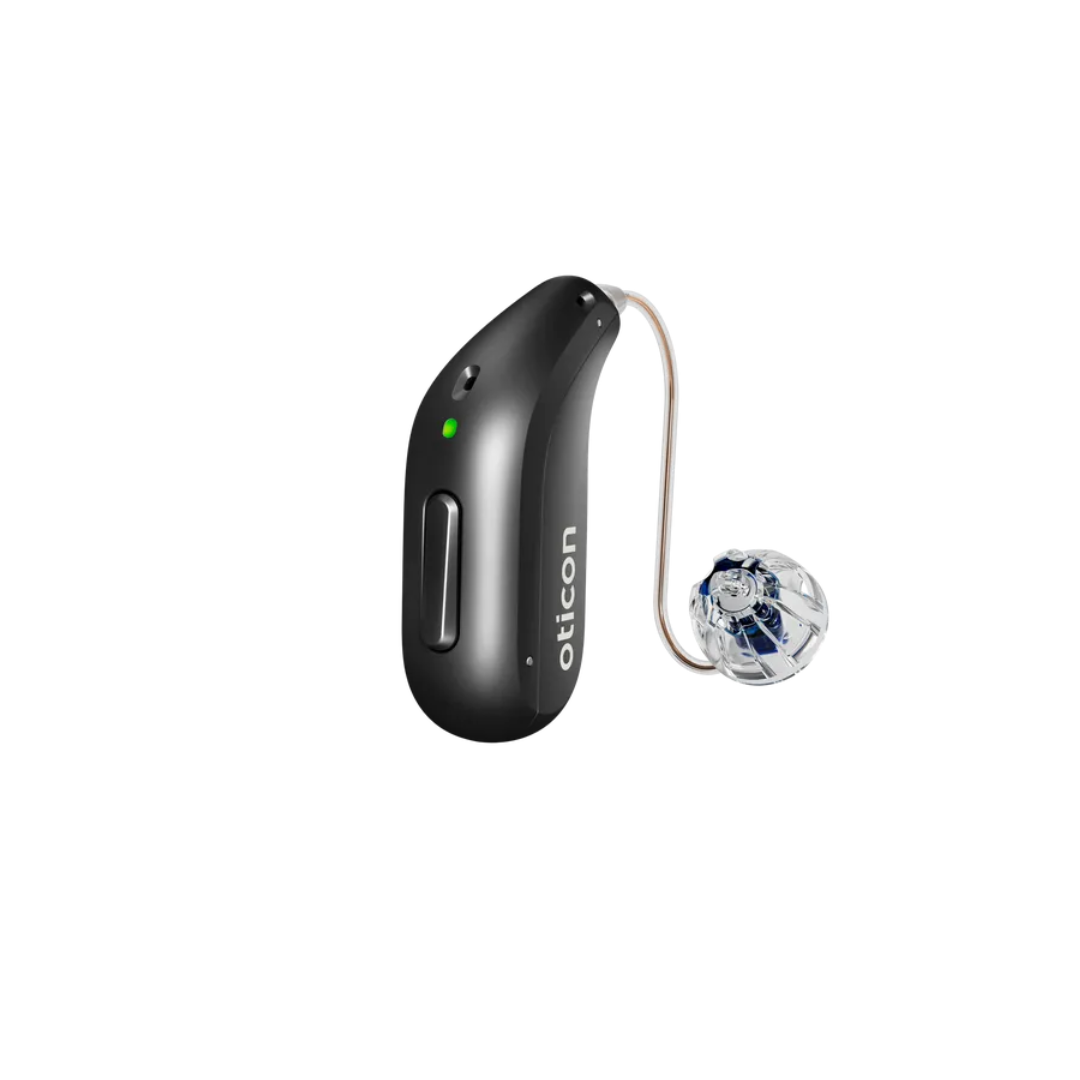 Oticon Intent 4 miniRITE Rechargeable With Smart Charger, Bluetooth Connectivity.