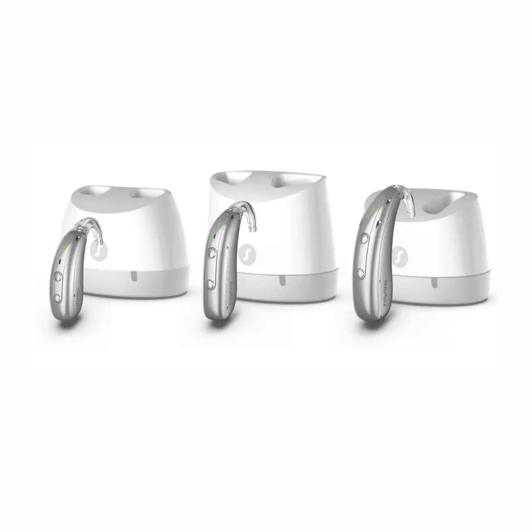 Signia Motion Charge&Go 3 IX SP BTE Rechargeable Hearing Aid, Desktop Charger