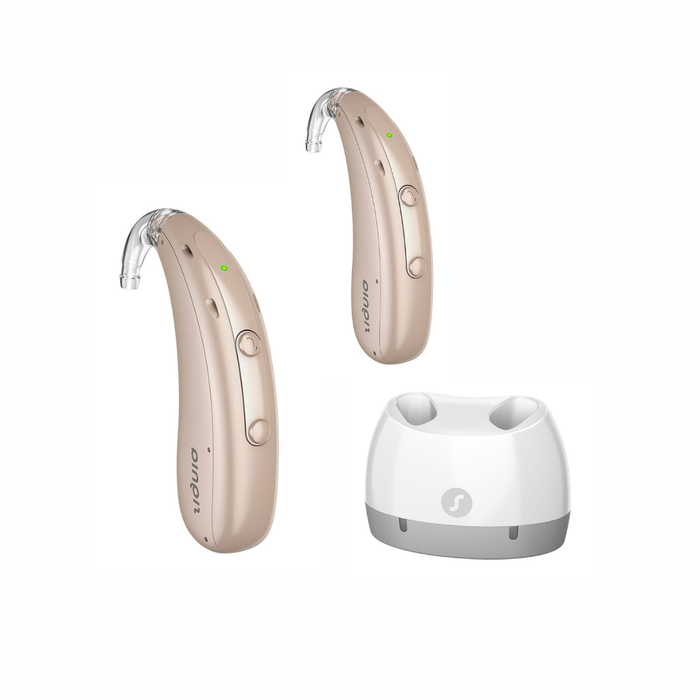 Signia Motion Charge&Go 2 IX SP BTE Rechargeable Hearing Aid, Desktop Charger