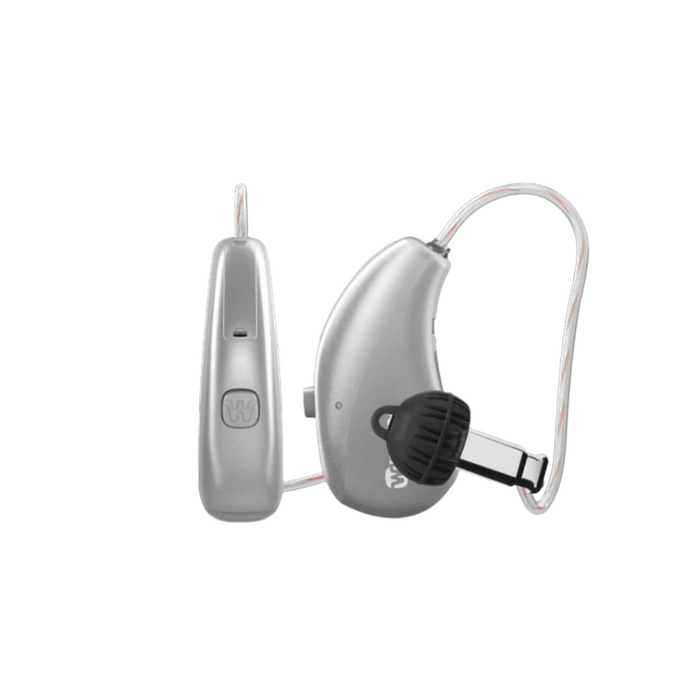 Widex Moment Sheer MRR4D 110 RIC Hearing Aid – 6 Channels, Rechargeable Bluetooth