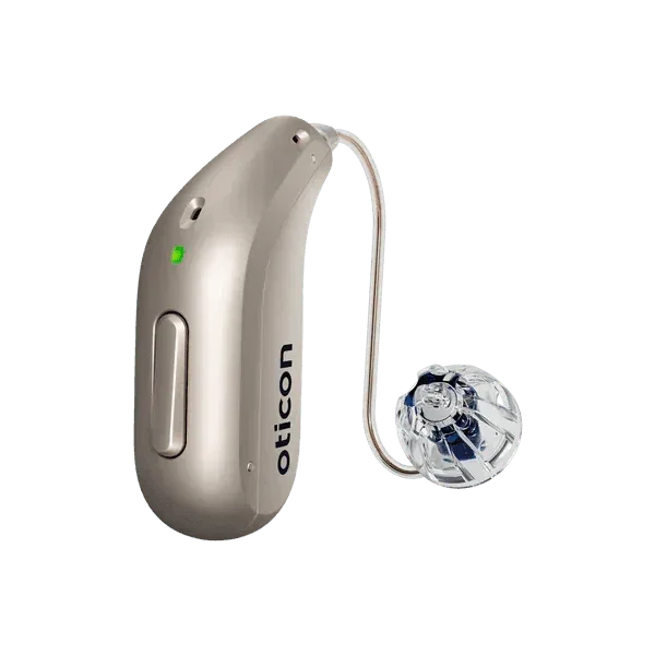 Oticon Intent 2 miniRITE Rechargeable Bluetooth Hearing Aid, Smart Charger