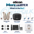MORE 1 miniRITE Hearing Aids with Smart Charger
