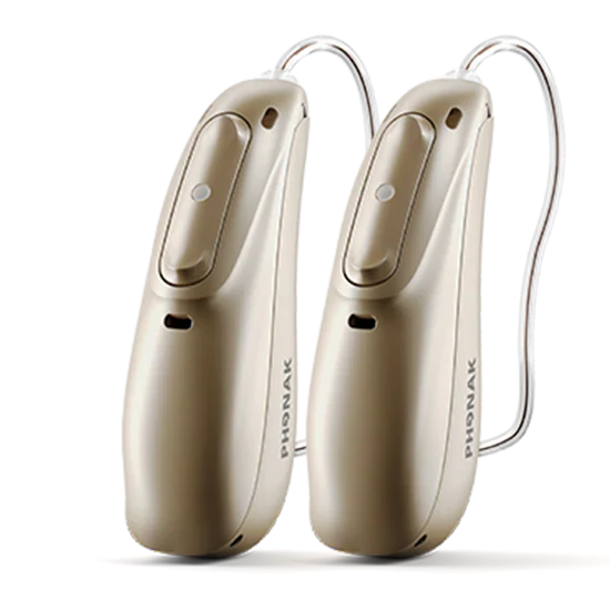 Phonak Lumity Audéo L70-R RIC Hearing Aid – 20 Channels, AI Powered, Rechargeable Bluetooth