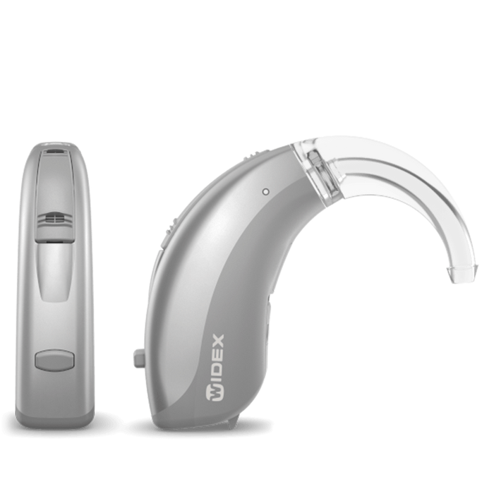 Widex Moment MRB2D 440 Digital BTE Hearing Aid – 15 Channels, Bluetooth with Noise Cancellation