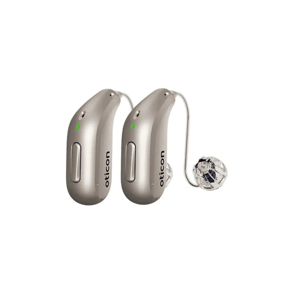 Oticon Intent 1 miniRITE Rechargeable Bluetooth Hearing Aid with Smart Charger