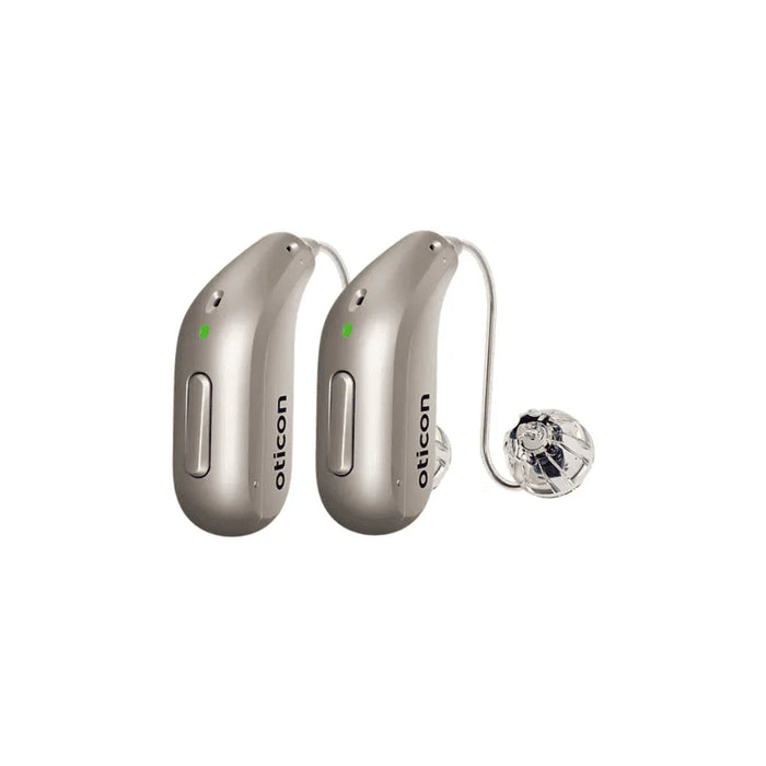 Oticon Intent 1 miniRITE Rechargeable Bluetooth Hearing Aid with Smart Charger