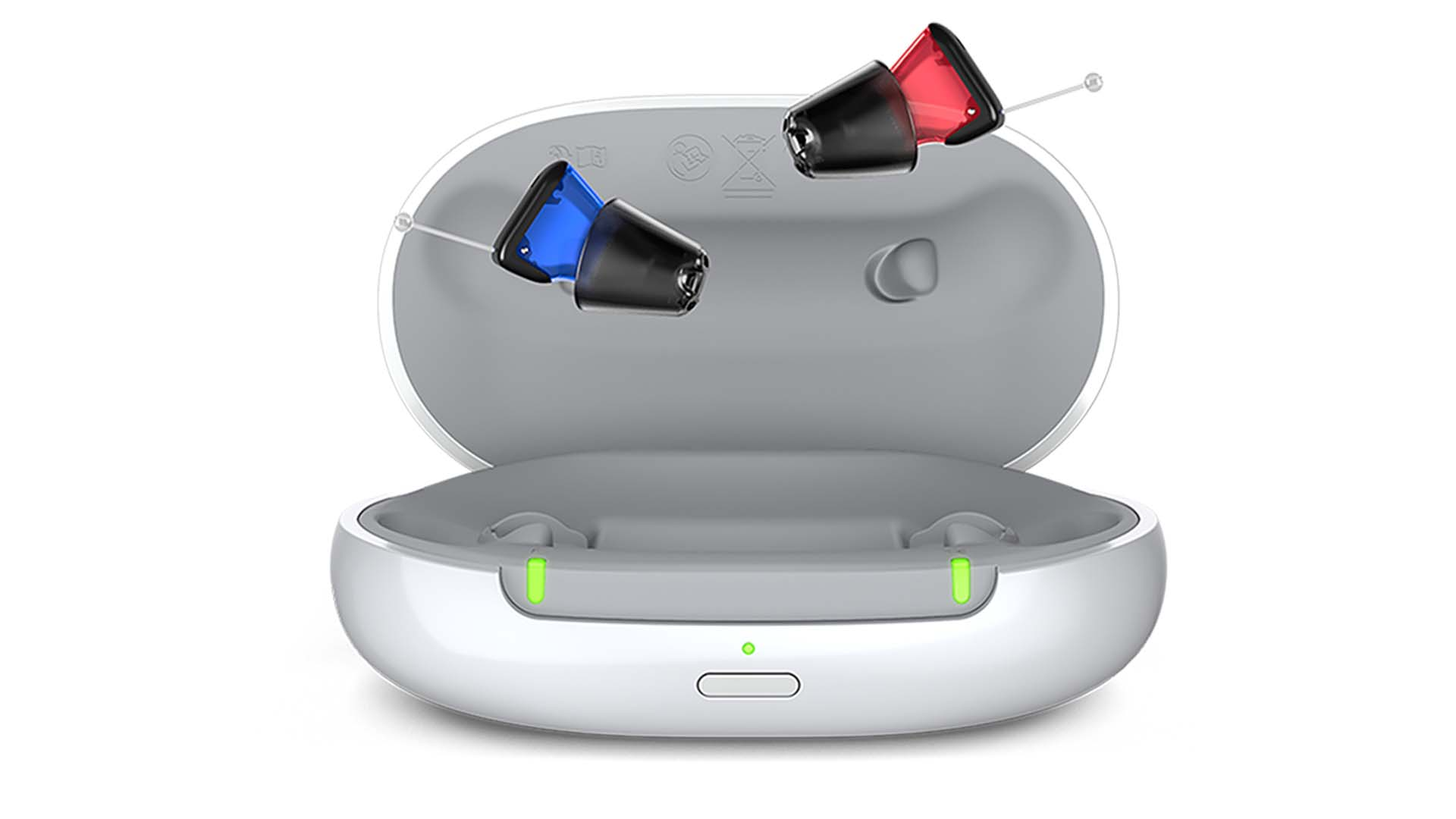 Kit Silk C&G CROS 3 IX Hearing Aids - Portable Charger