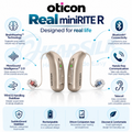 Oticon Real 1 miniRITE Power Rechargeable Bluetooth Hearing Aid