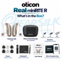 Oticon Real 1 miniRITE Power Rechargeable Bluetooth Hearing Aid