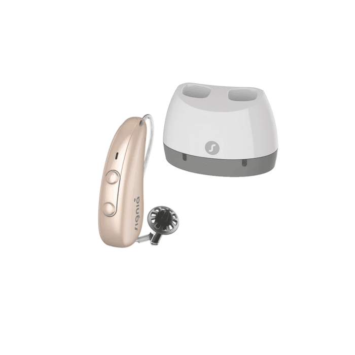 Signia Pure Charge&Go T 7IX RIC Hearing Aid – 48 Channels, Rechargeable Bluetooth & Telecoil