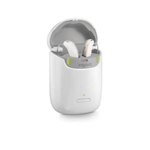 Signia Styletto CROS 3 IX Slim RIC Hearing Aid - Portable Charger