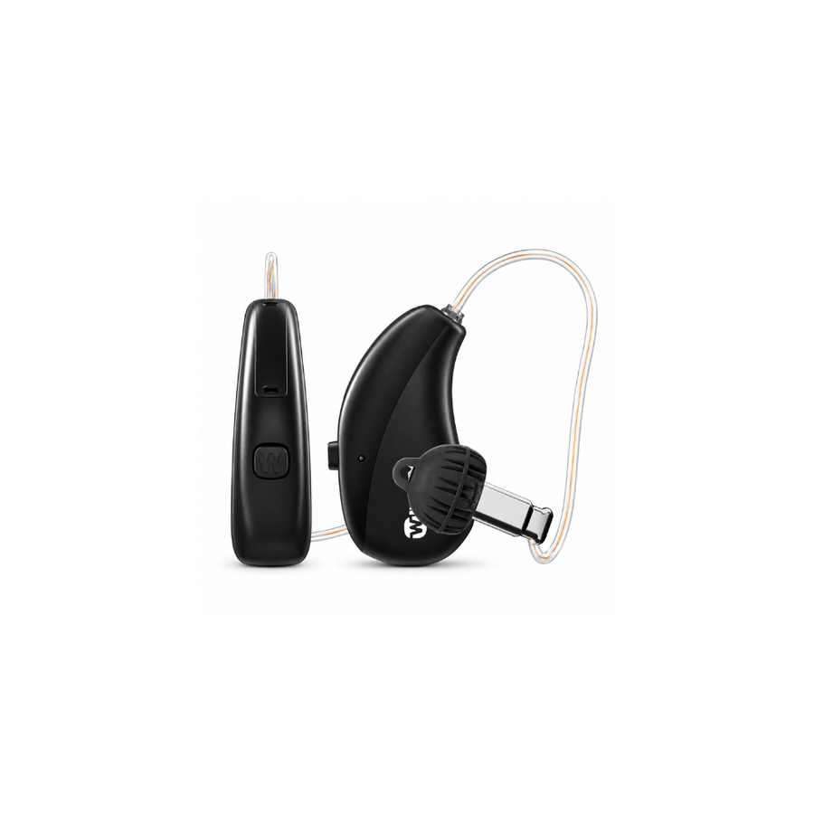Widex Moment Sheer MRR4D 110 RIC Hearing Aid – 6 Channels, Rechargeable Bluetooth