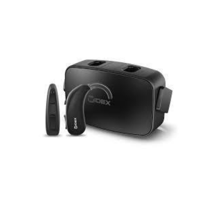 Widex Moment MBR3D 110 Digital BTE Hearing Aid – 6 Channels, Rechargeable Bluetooth with Noise Cancellation